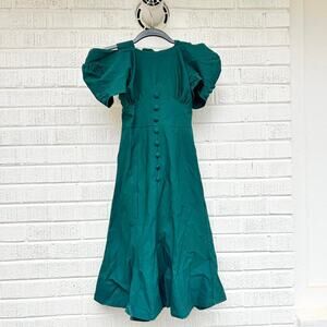 MUXXN Vintage Inspired Retro Mod Green Dress